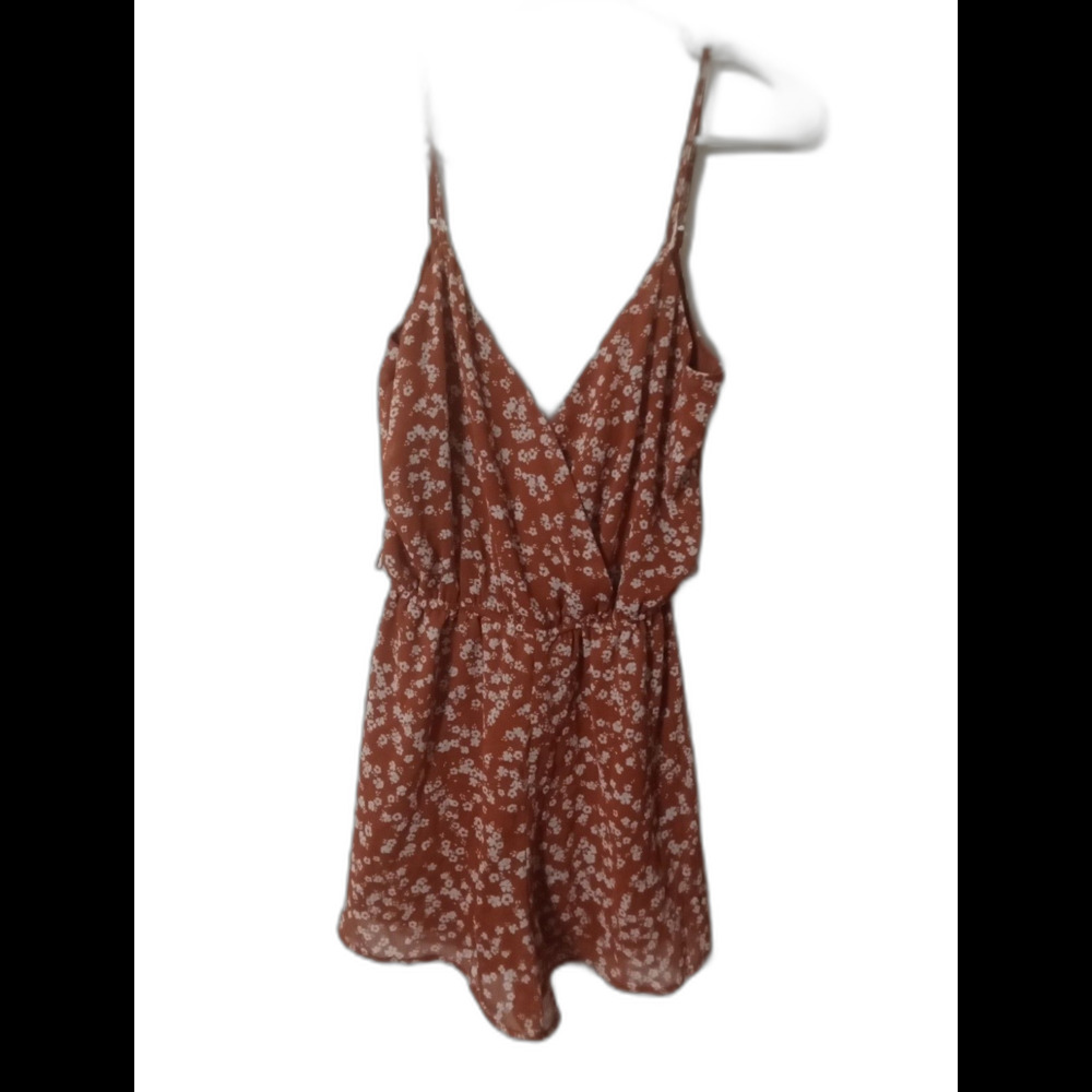 Daytrip Romper Women’s XS Brown Floral Design